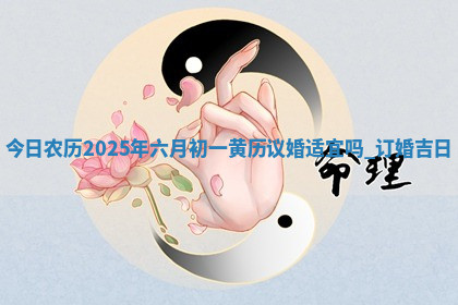 今日农历2025年六月初一黄历议婚适宜吗,订婚吉日